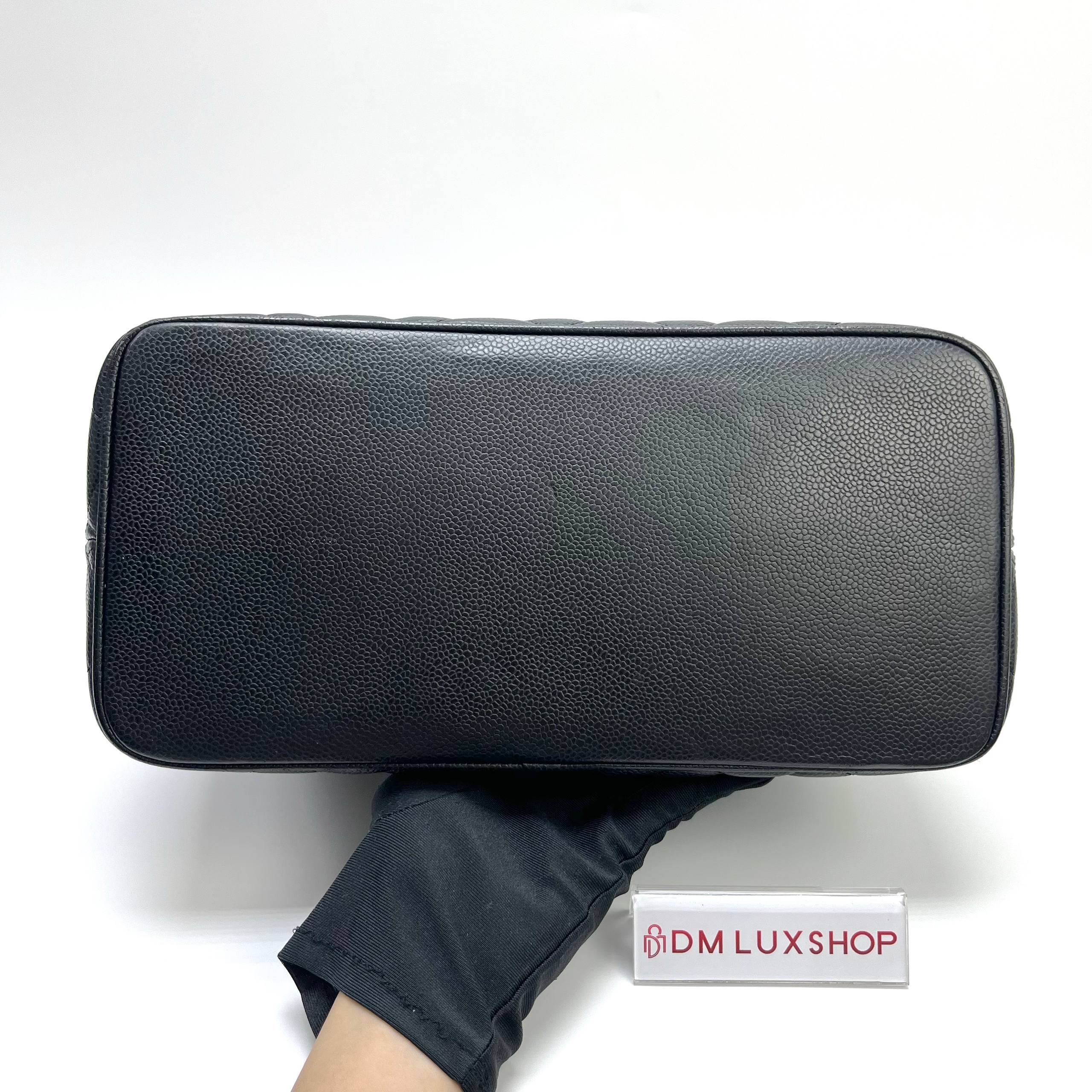 Chanel Black Caviar Medallion Tote Bag GHW (Serial 10, Year 2006)