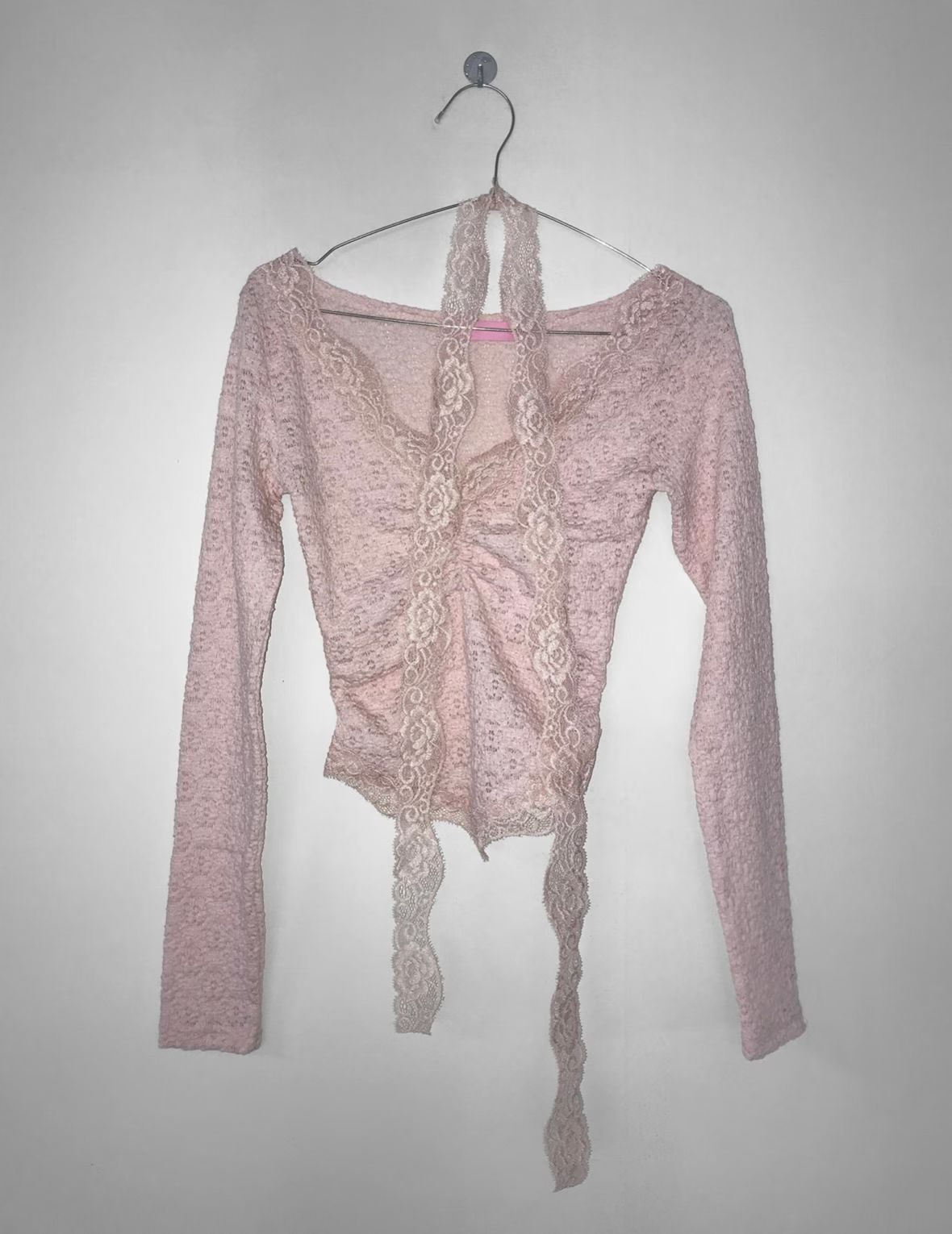 韓國少性感Lacy透薄一字膊外撘