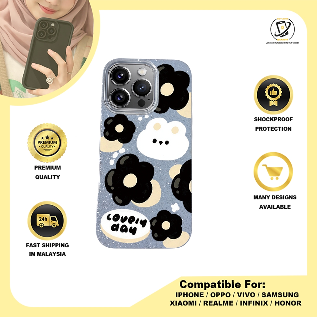 BLING CASE PHONE FOR IPHONE - DESIGN FLOWER Y