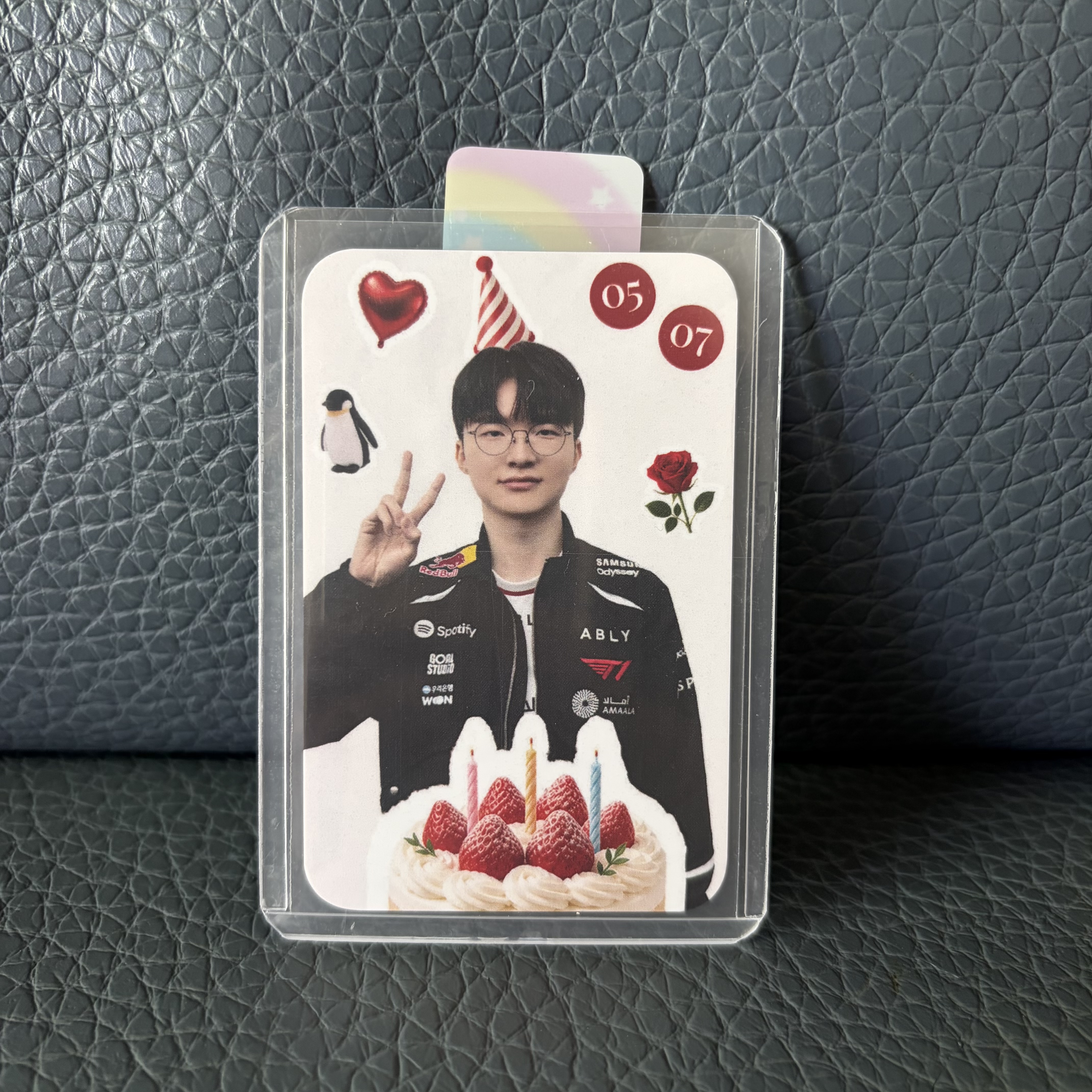 韓國現貨][T1 Faker] 釜山限定Happy Birthday, FAKER 生日特典小卡 