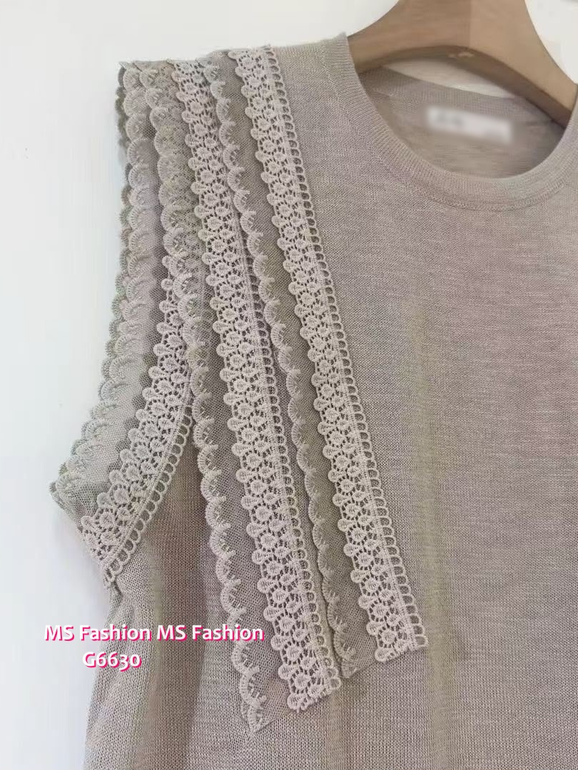 G6630 靚靚拼lace top