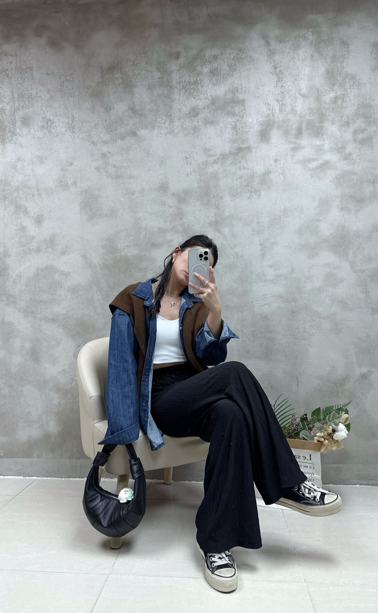 型領幼帶暗紋Bra top