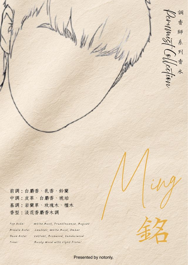 調香師系列香水- 銘Ming | 木見muk6jin6 x 不只notonly,