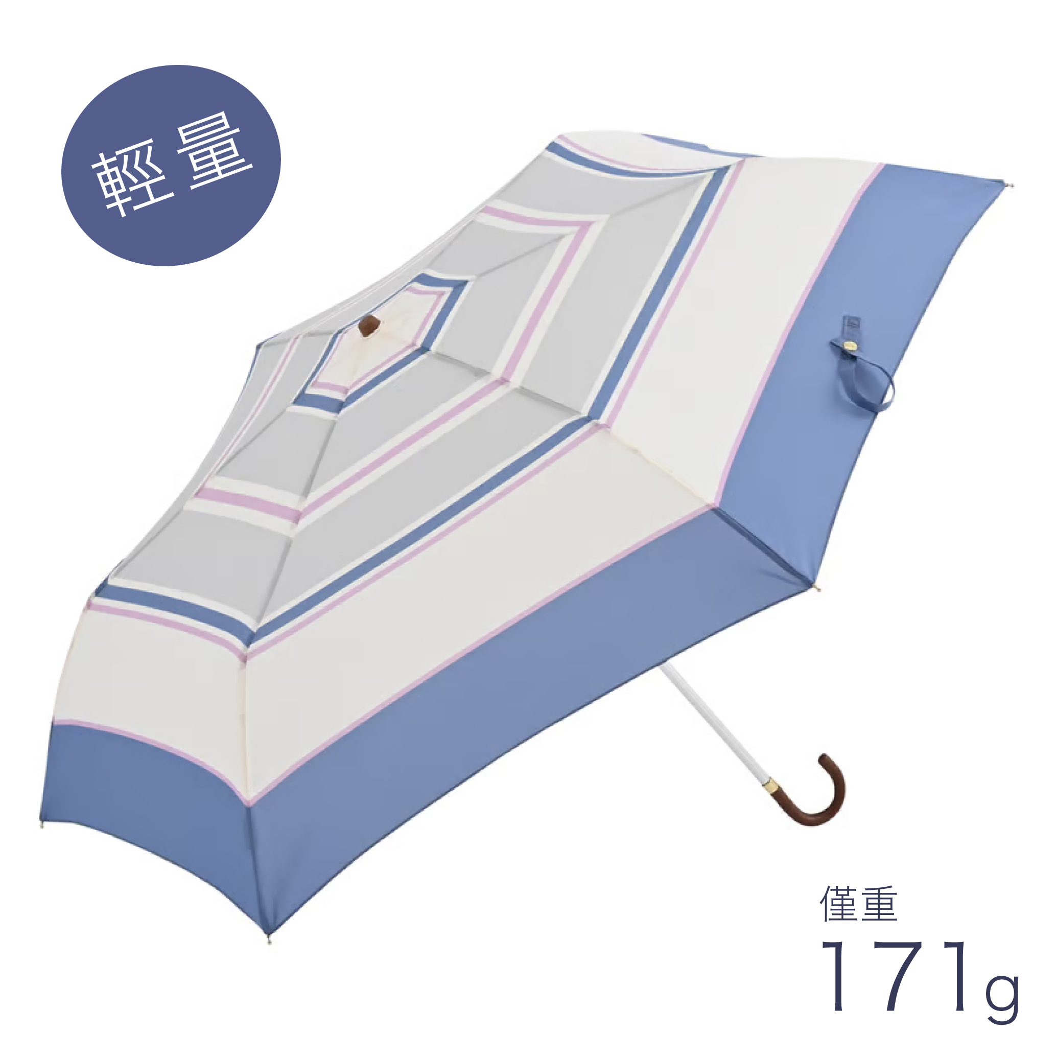 日本 Nifty Colors 優雅時尚輕量晴雨兼用縮骨遮☂️
