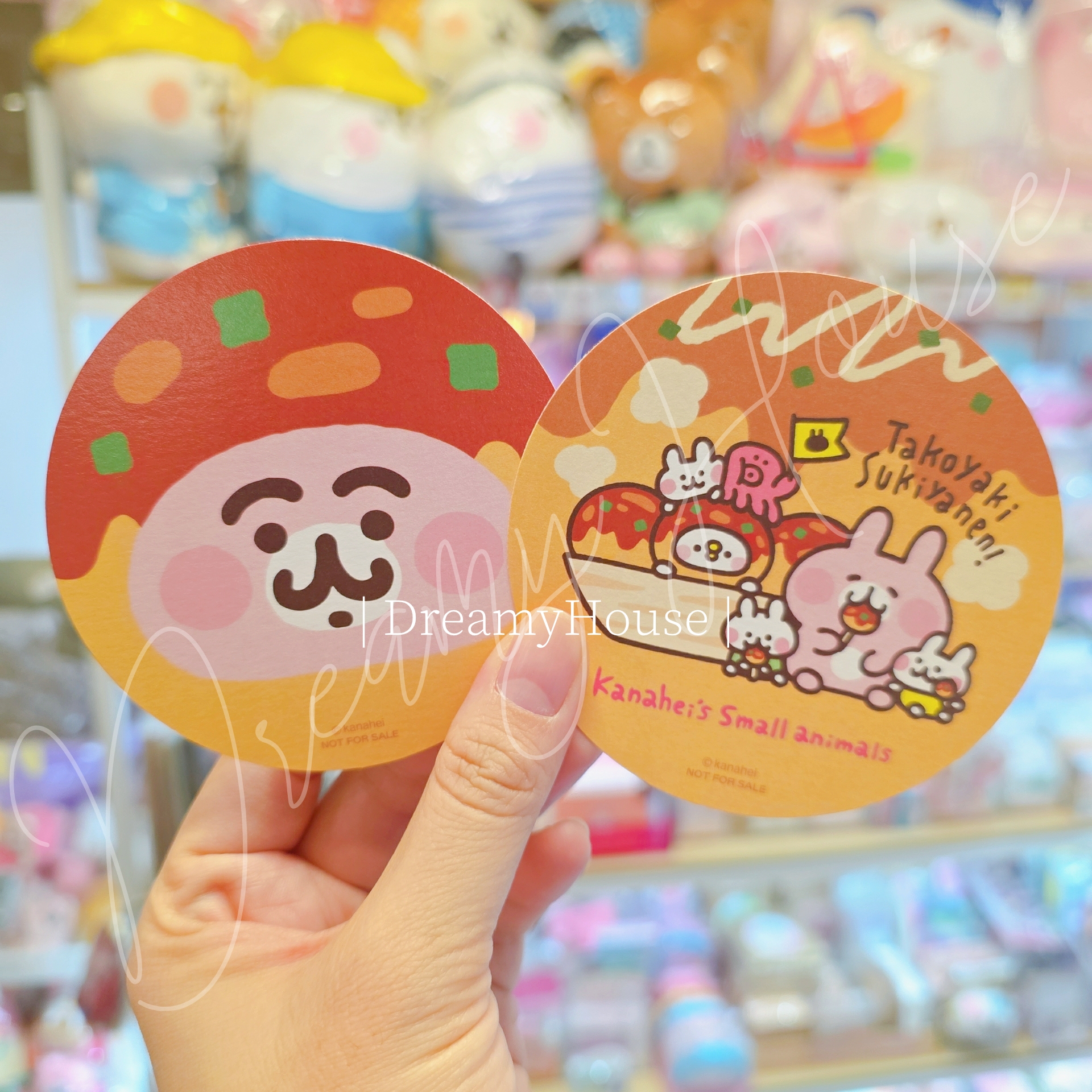 日本 kanahei KIDDYLAND 大阪梅田店 10週年記念 章魚燒系列 紙杯墊