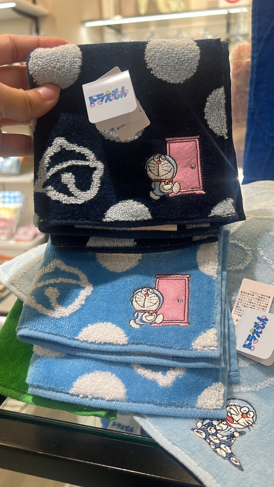 多啦a夢💙刺繡毛巾