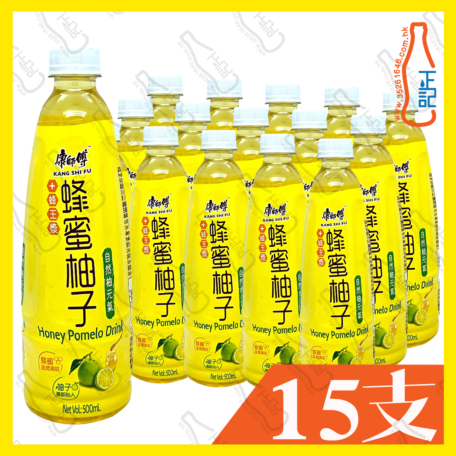 康師傅蜂蜜柚子 500ml x 15支 /箱