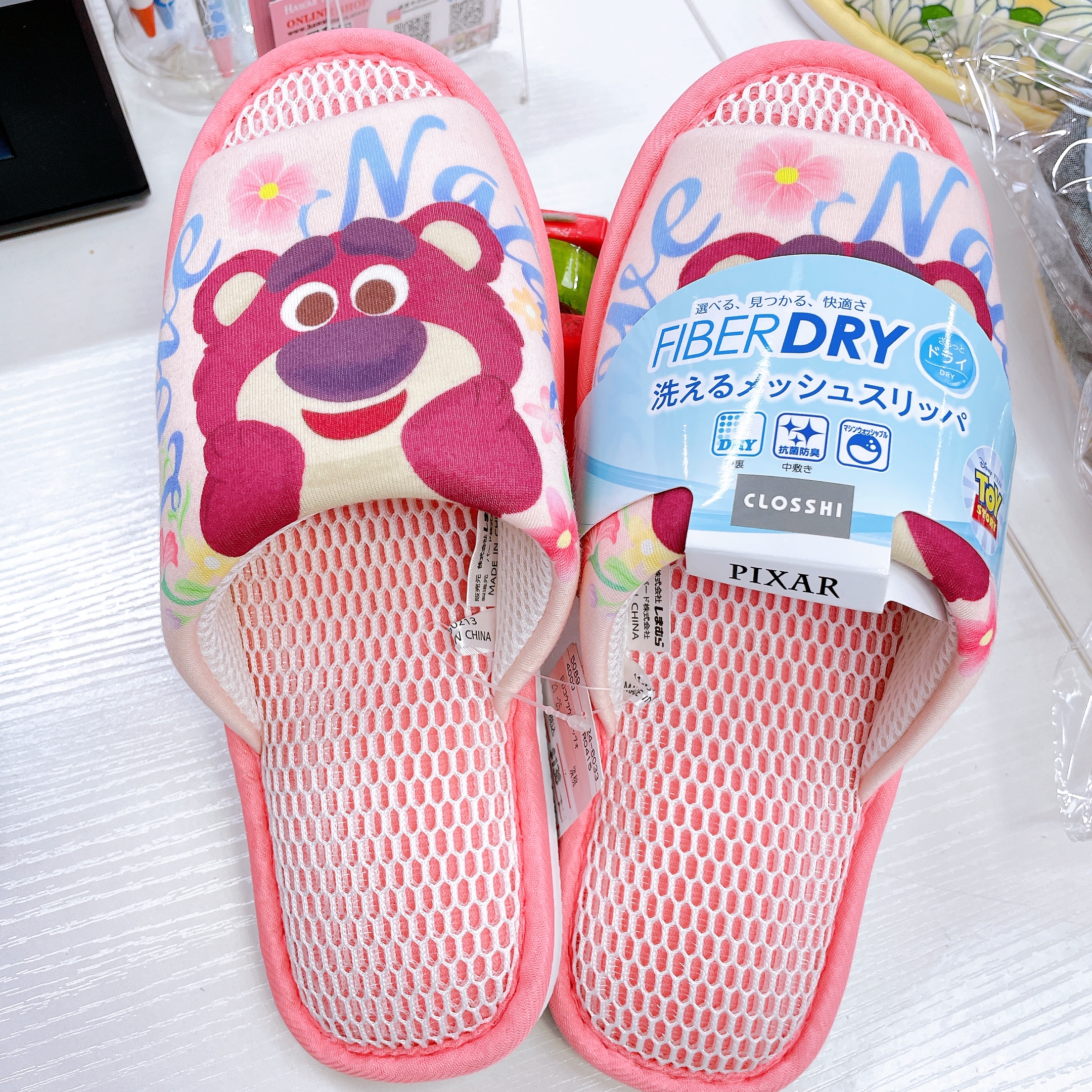 日本直送新款Toy Story lotso 勞蘇超透氣，家居拖鞋