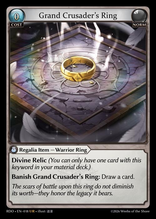 Grand Crusader’s Ring / RDO-018 (UR)