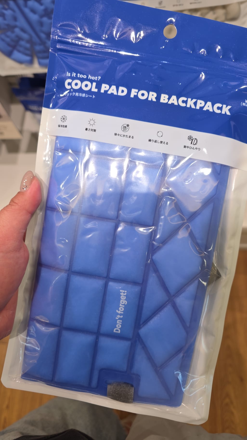 3 coins cool pad for backpack