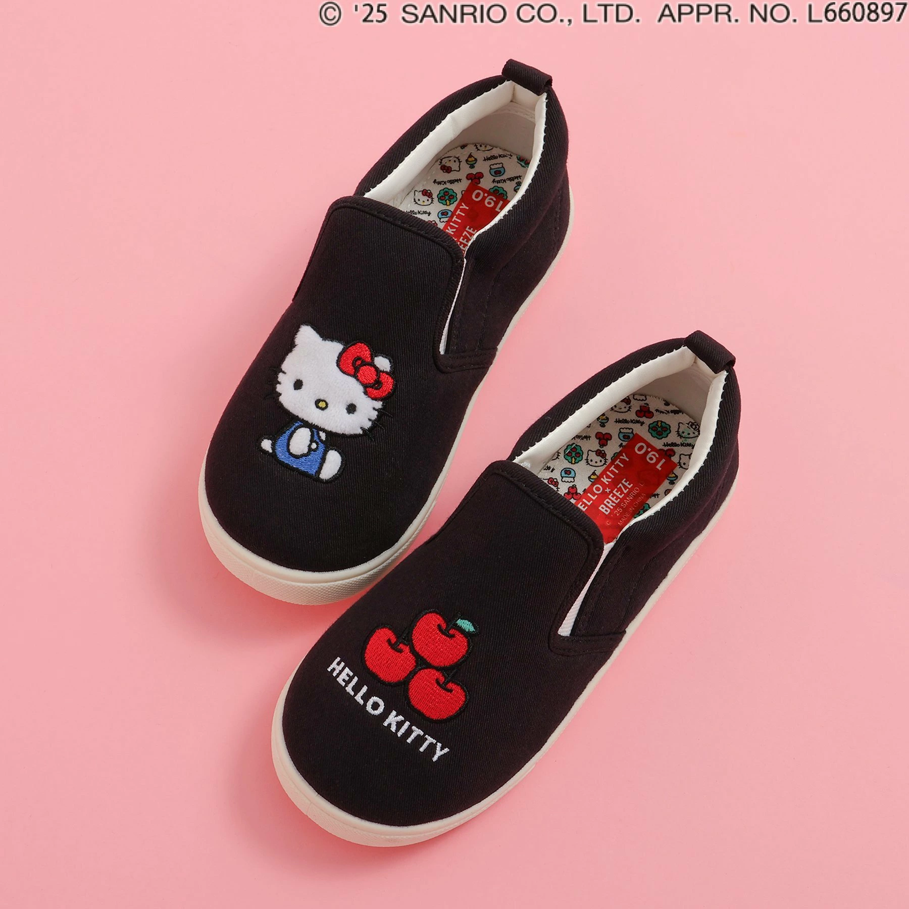 日本直送 Breeze & Hello Kitty 女童帆布鞋  16cm & 18 cm