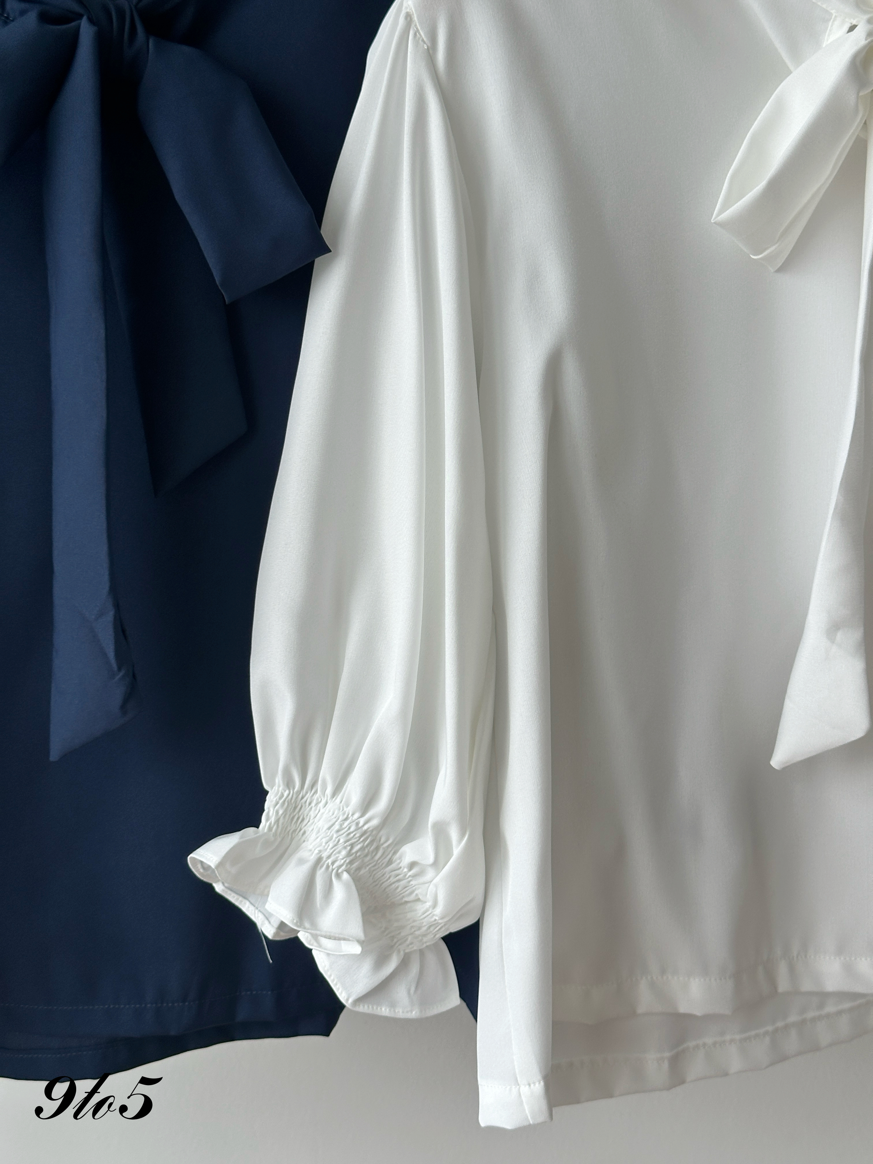 T4294 Bow-tie Half Sleeve Shirt - 4 Colors 
