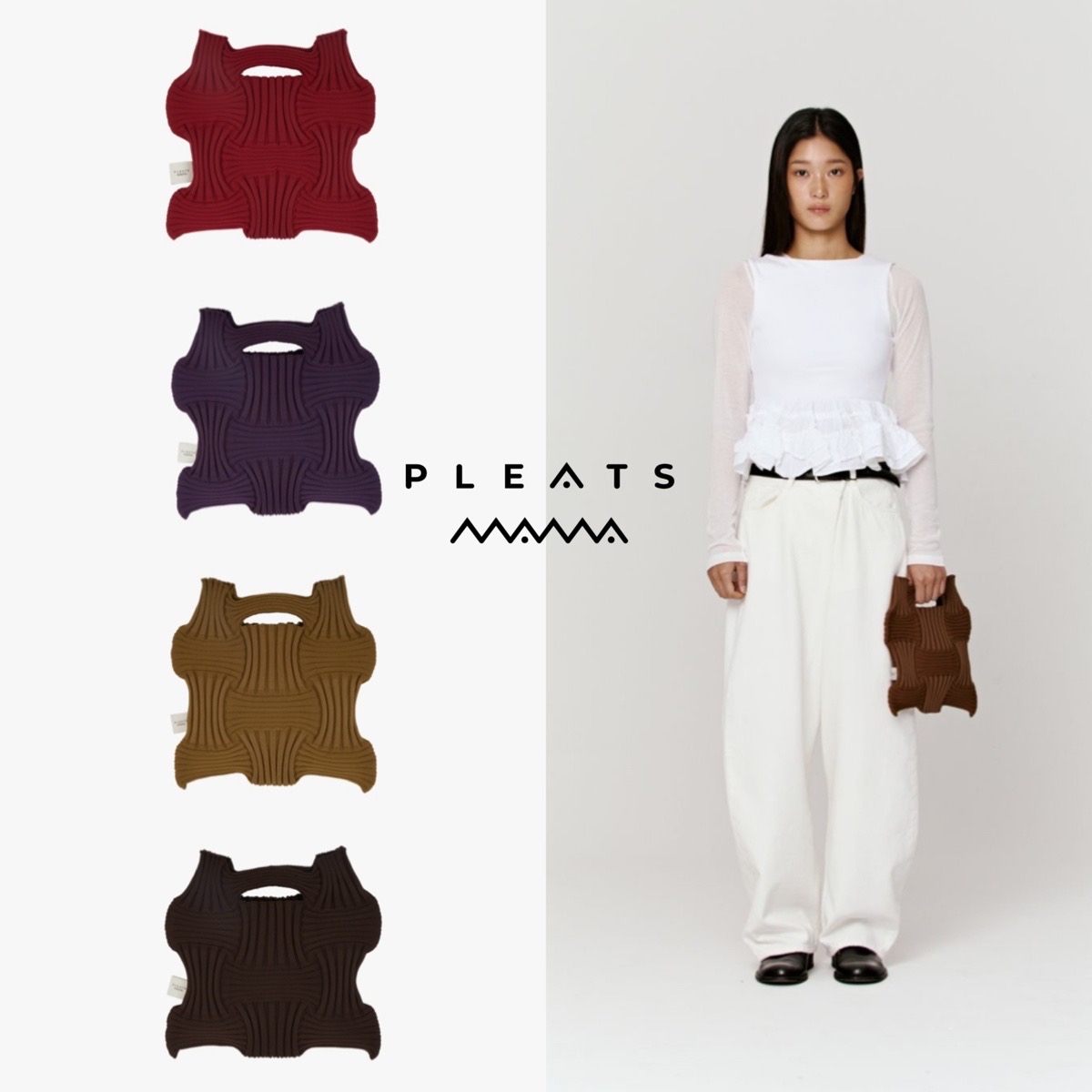 (2026新色) PLEATSMAMA 手挽袋 New Bow Bag (4色選擇)