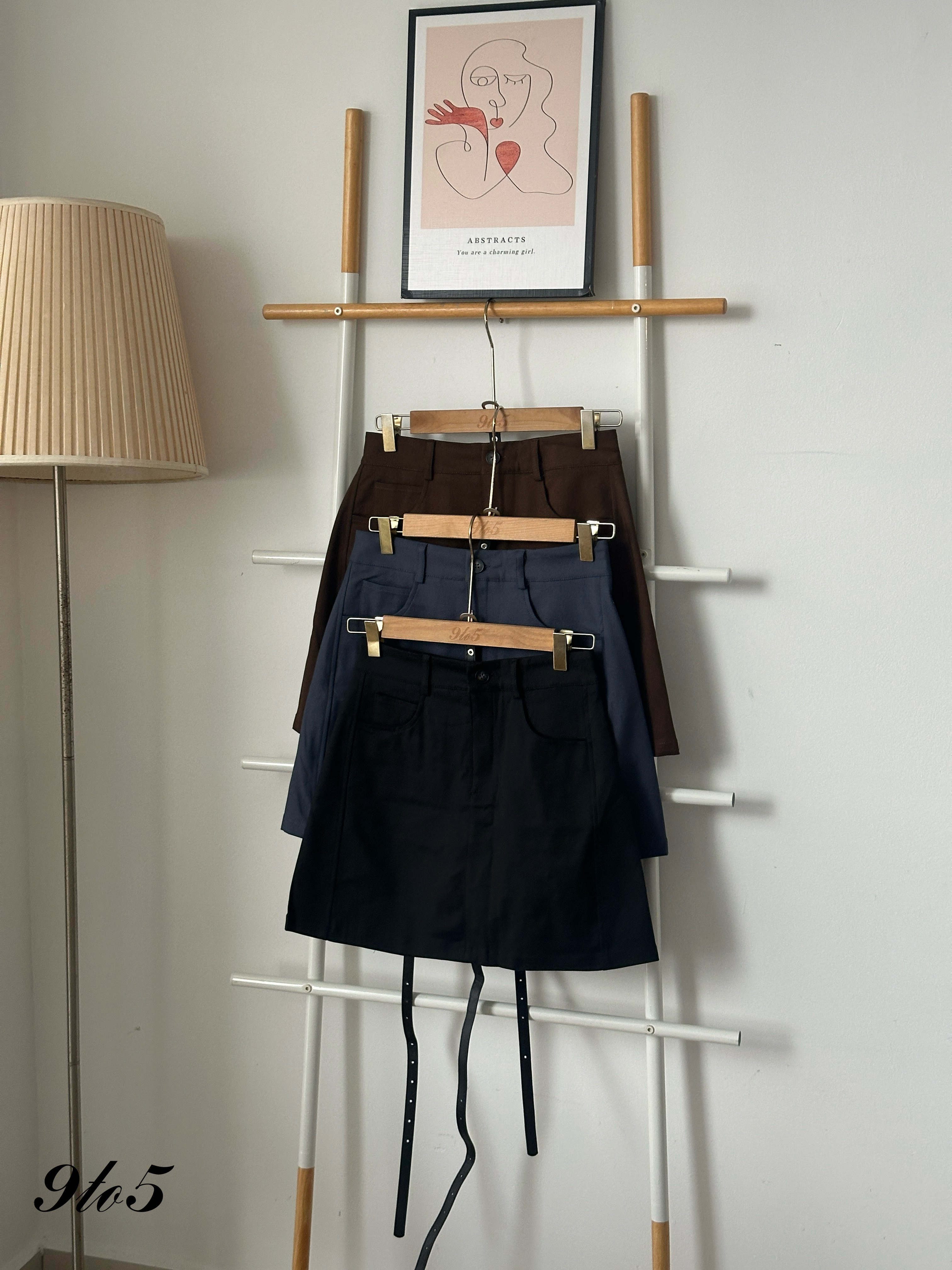 S1838 A Line Short Skirt - 3 Colors 