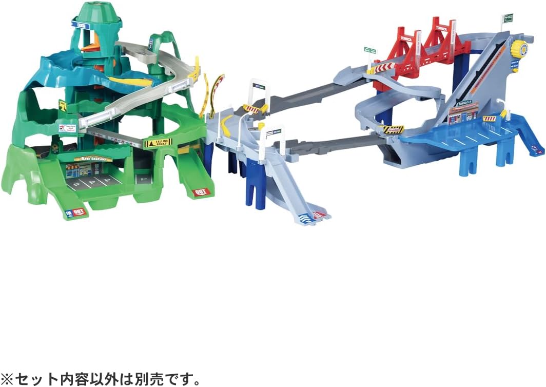 TAKARA TOMY Tomica 2WAY高速公路軌道套裝 兒童玩具 小汽車軌道 停車場玩具 車仔玩具3歲以上 Vbuy