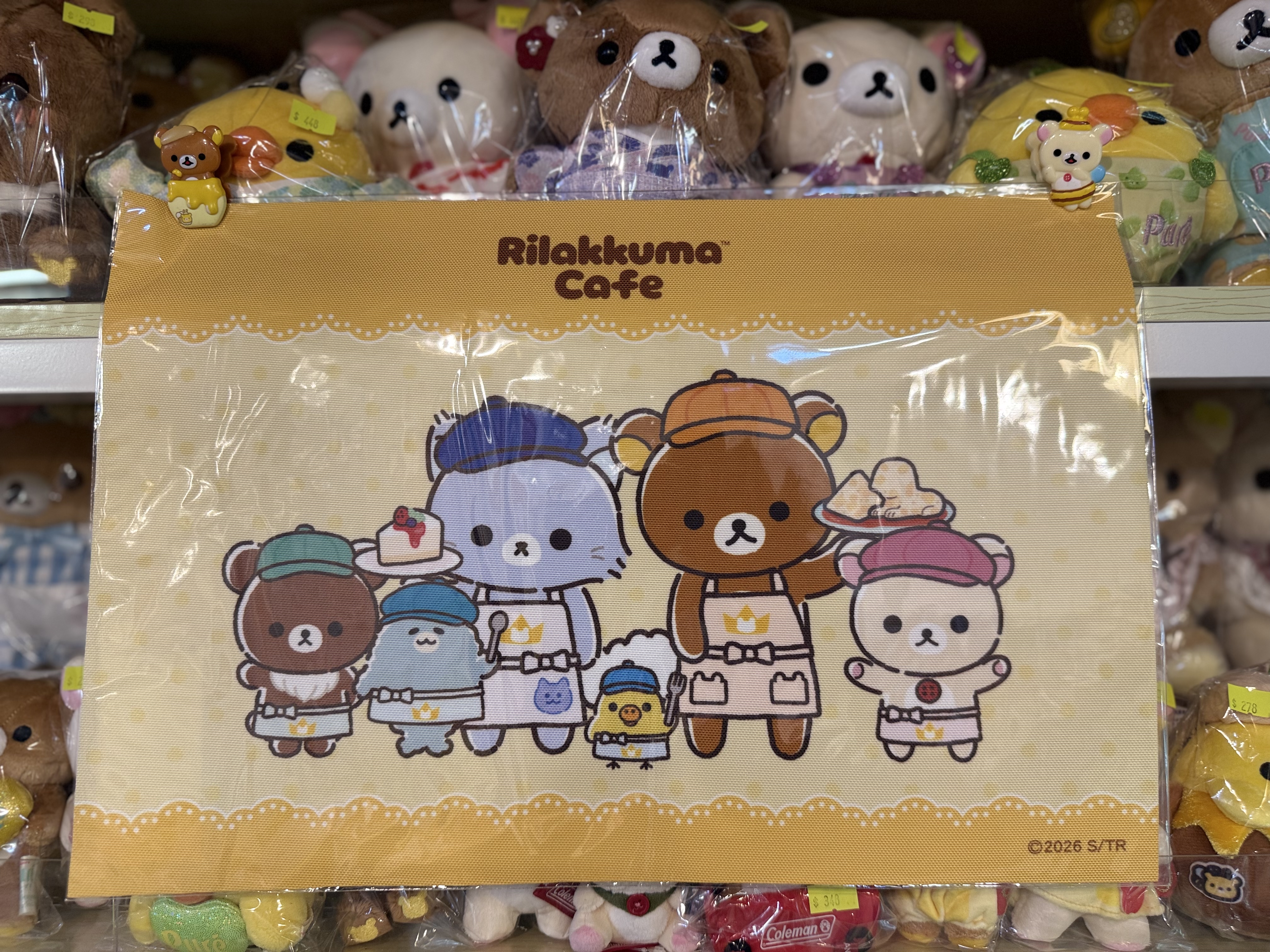 《現貨》全新日本rilakkuma 動畫cafe限定日本製餐墊