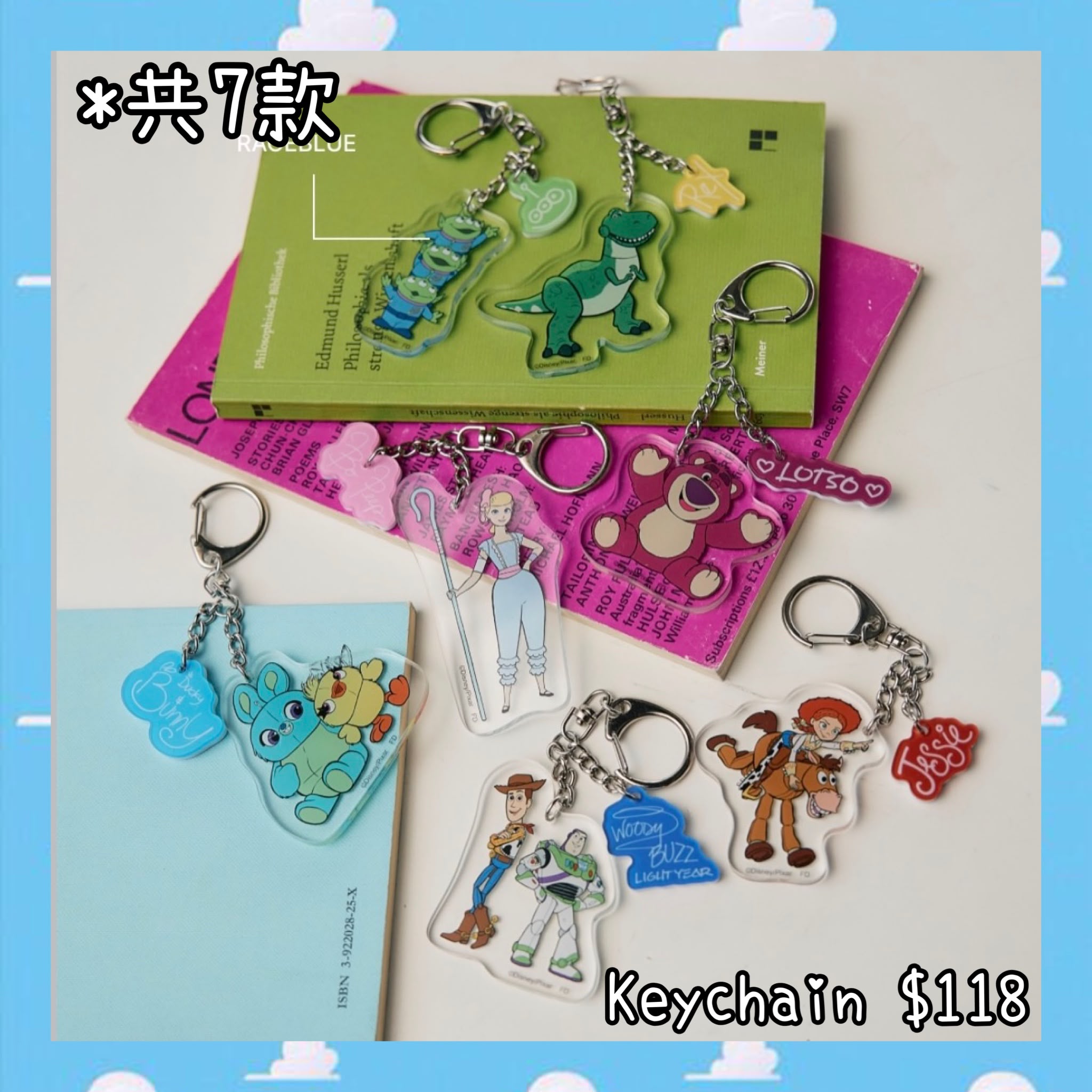 ：日本：TOY STORY 5 《RAGEBLUE》 KEYCHAIN