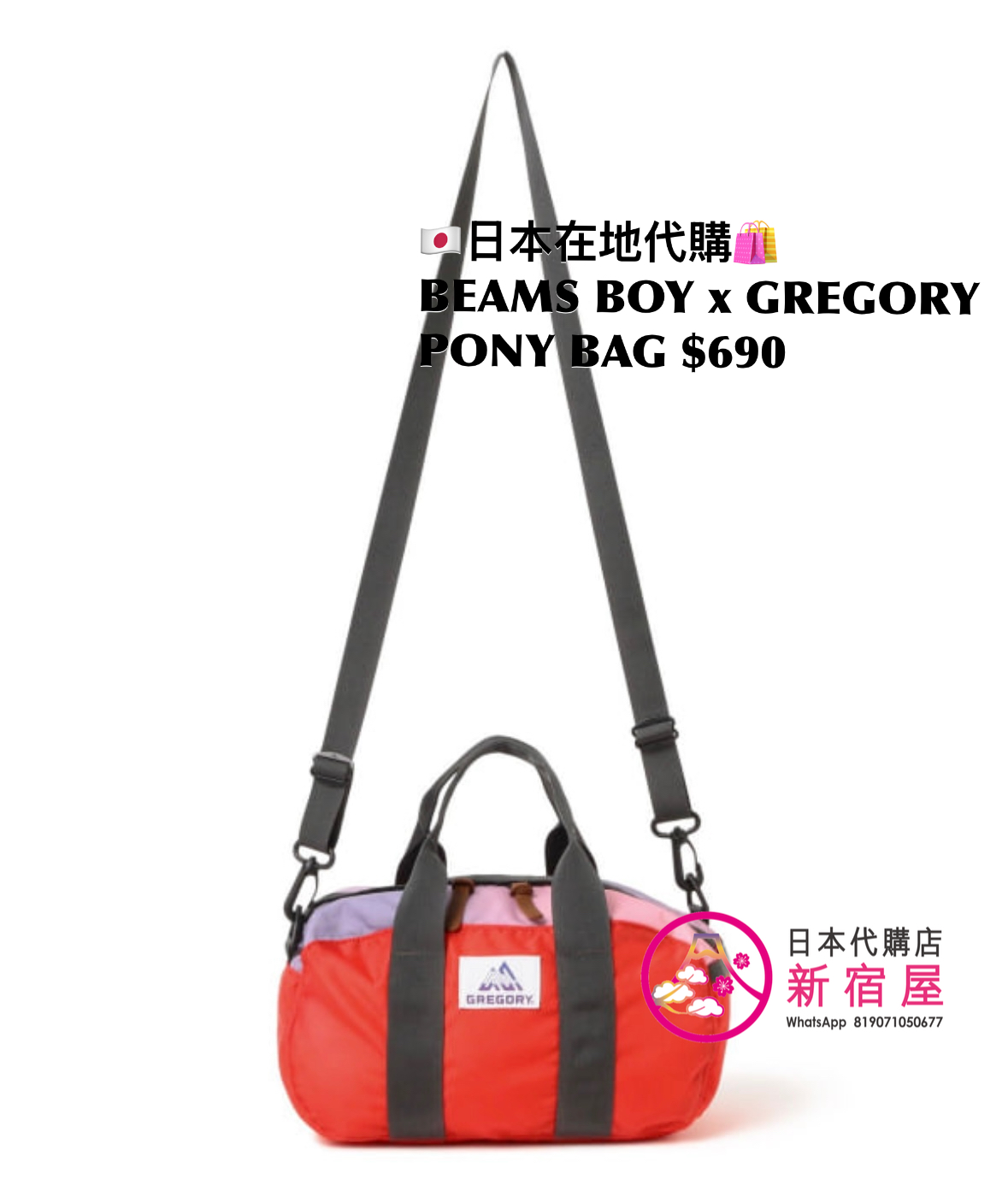BEAMS BOY x GREGORY PONY BAG