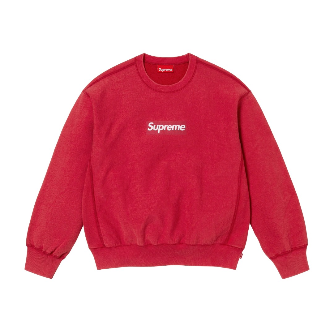 Supreme Washed Box Logo Crewneck