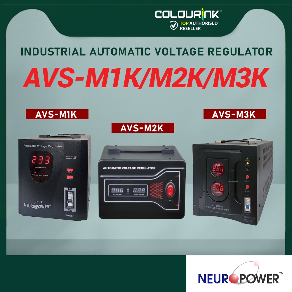 NeuroPower 1KVA 2KVA 3KVA AVR Industrial Motorised Automatic Voltage Stabilizer AVS-M1K0 AVS-M2KE AVS-M3K0