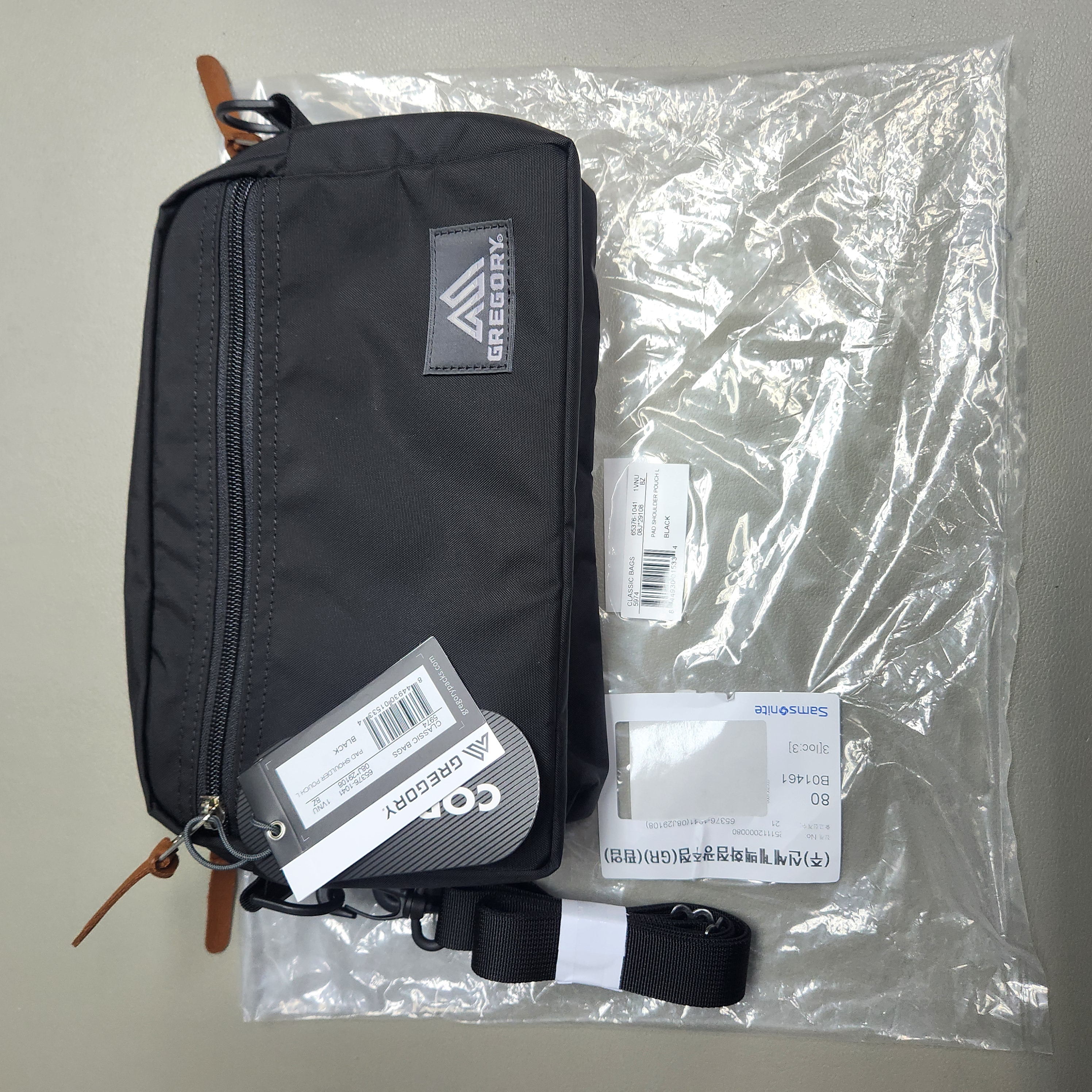 【現貨瑕疵處理】GREGORY PADDED SHOULDER POUCH L BLACK【現貨36小時內寄出】