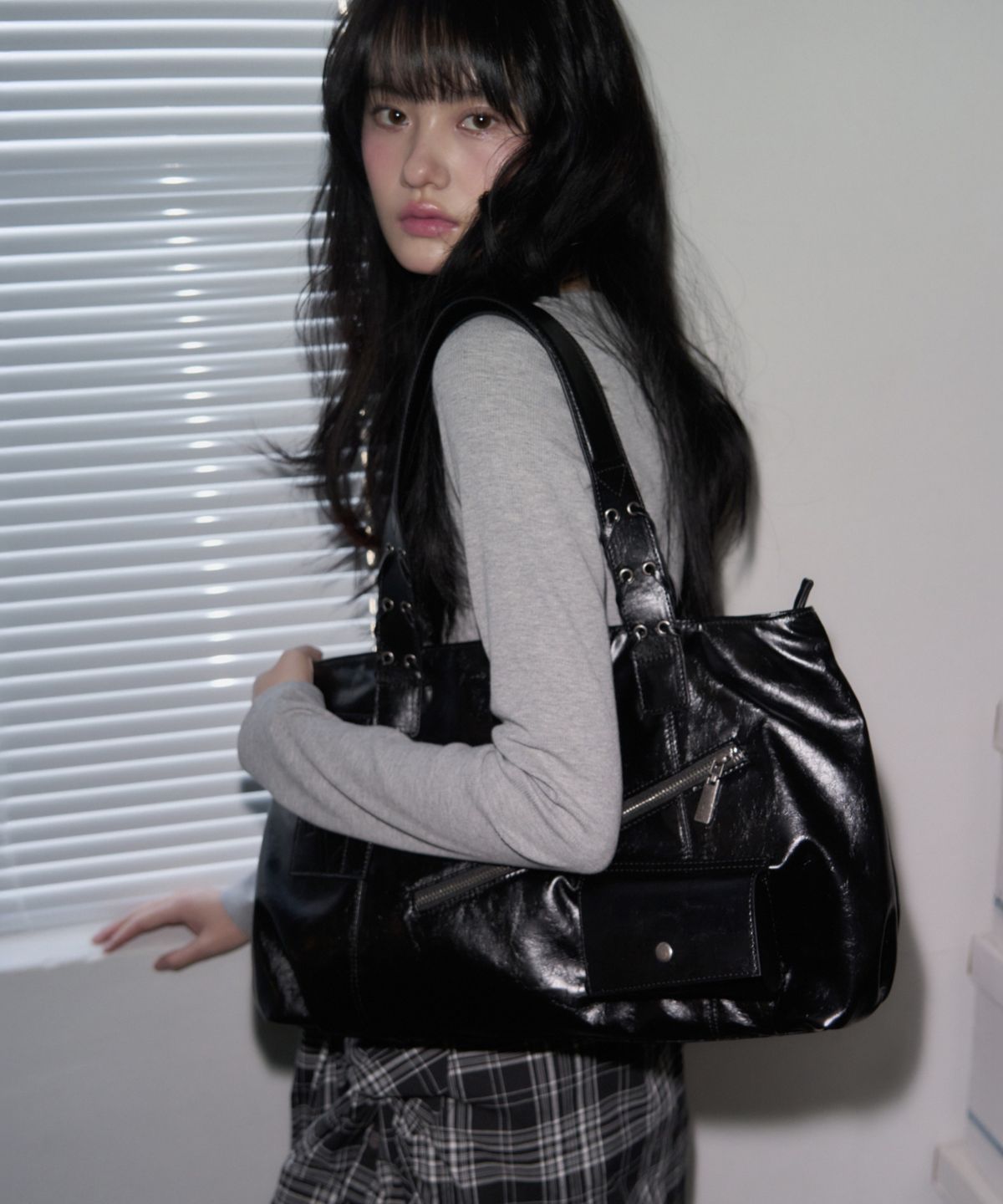 🇰🇷訂購｜LEATHERY｜Mute Box Leather Shoulder Bag 