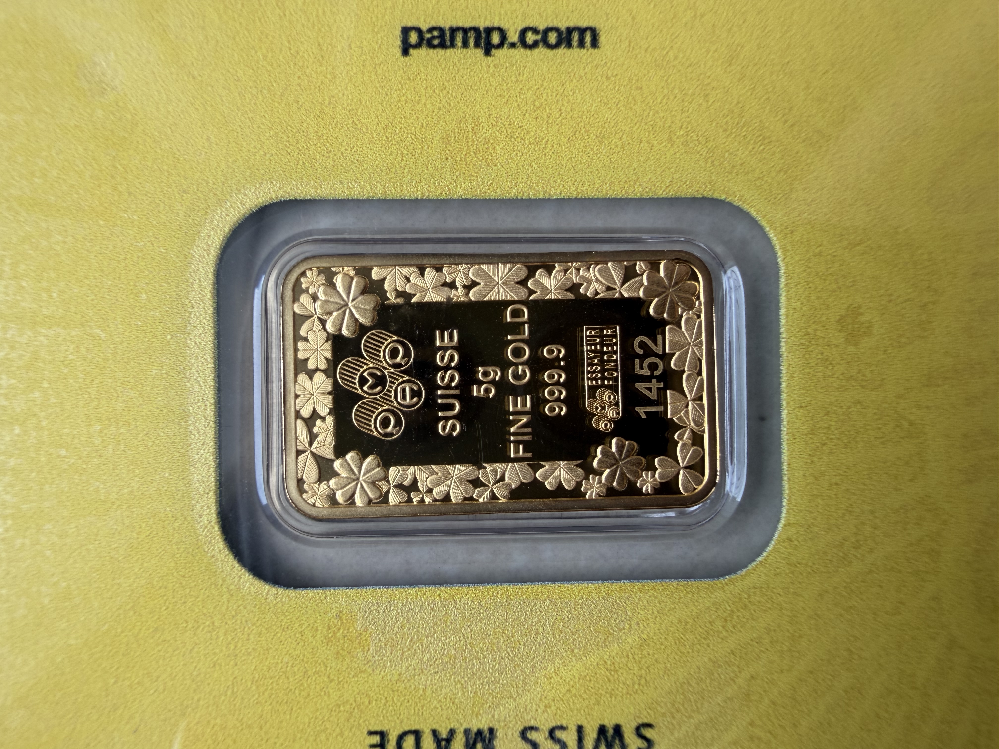 (SN:1452) PAMP Lucky Charm Pig 5g 🇨🇭Swiss Fine Gold Emas 999.9 幸运猪/青猪