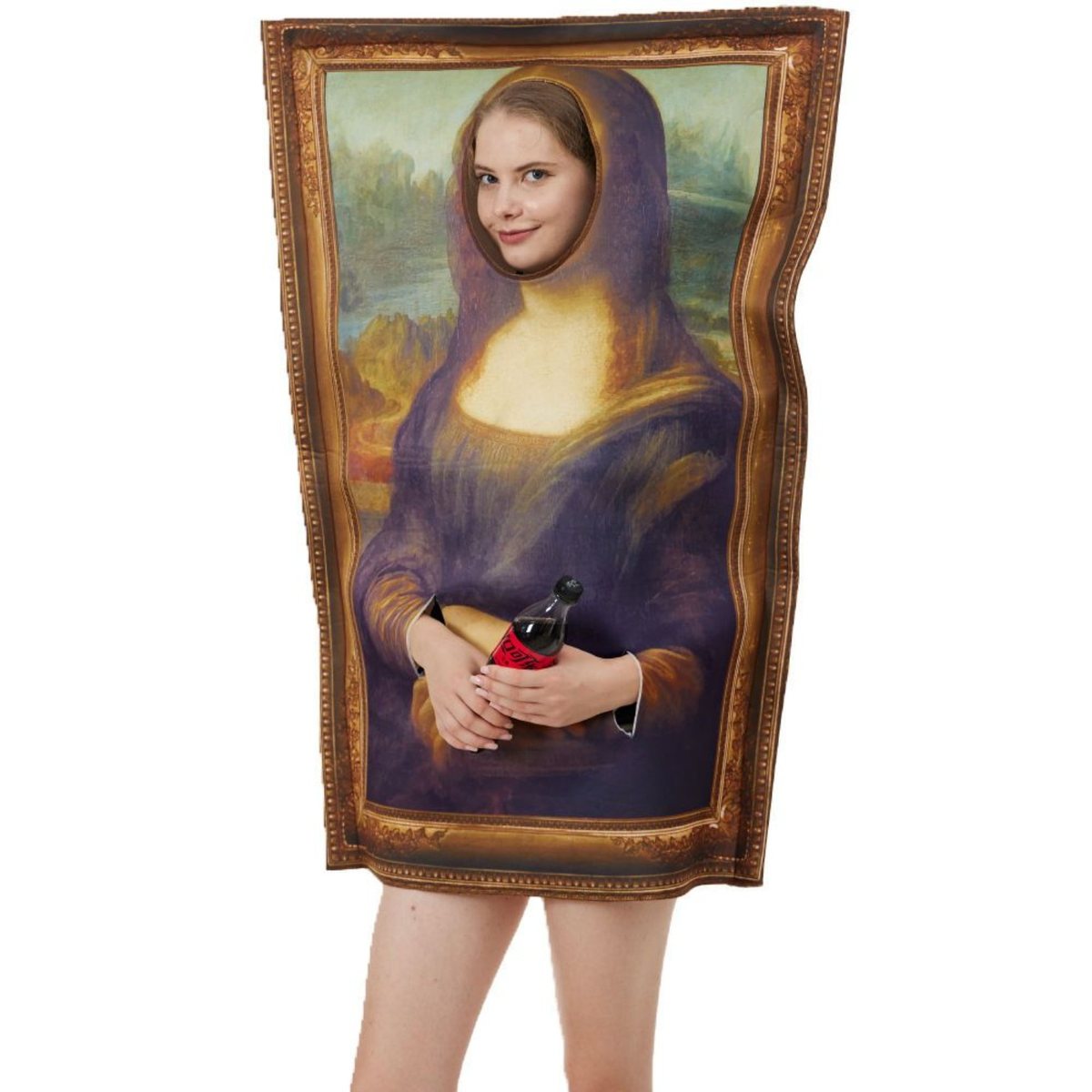 Lets Cosplay 搞笑蒙羅麗莎名畫相框服裝｜Mona Lisa Costume 萬聖節搞怪衫 香港現貨