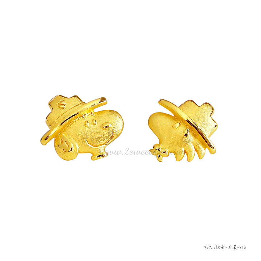 📦訂購 台灣代購 2sweet 甜蜜約定 SNOOPY 史努比 純金耳環