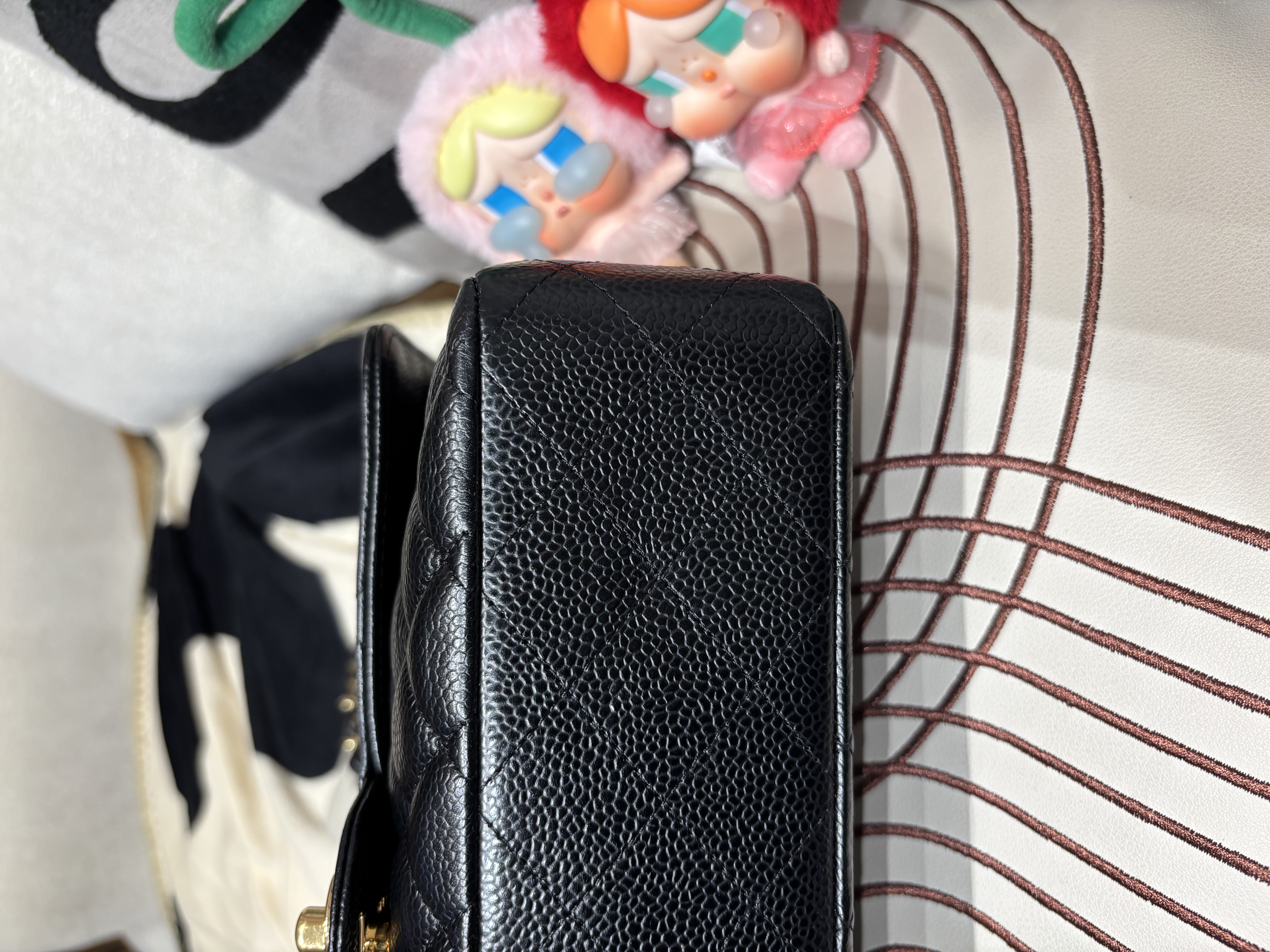 Chanel classic flap 30cm,jumbo A58600 黑色羊皮銀扣100%Authentic ,98%new ✅card ✅塵袋✅box 