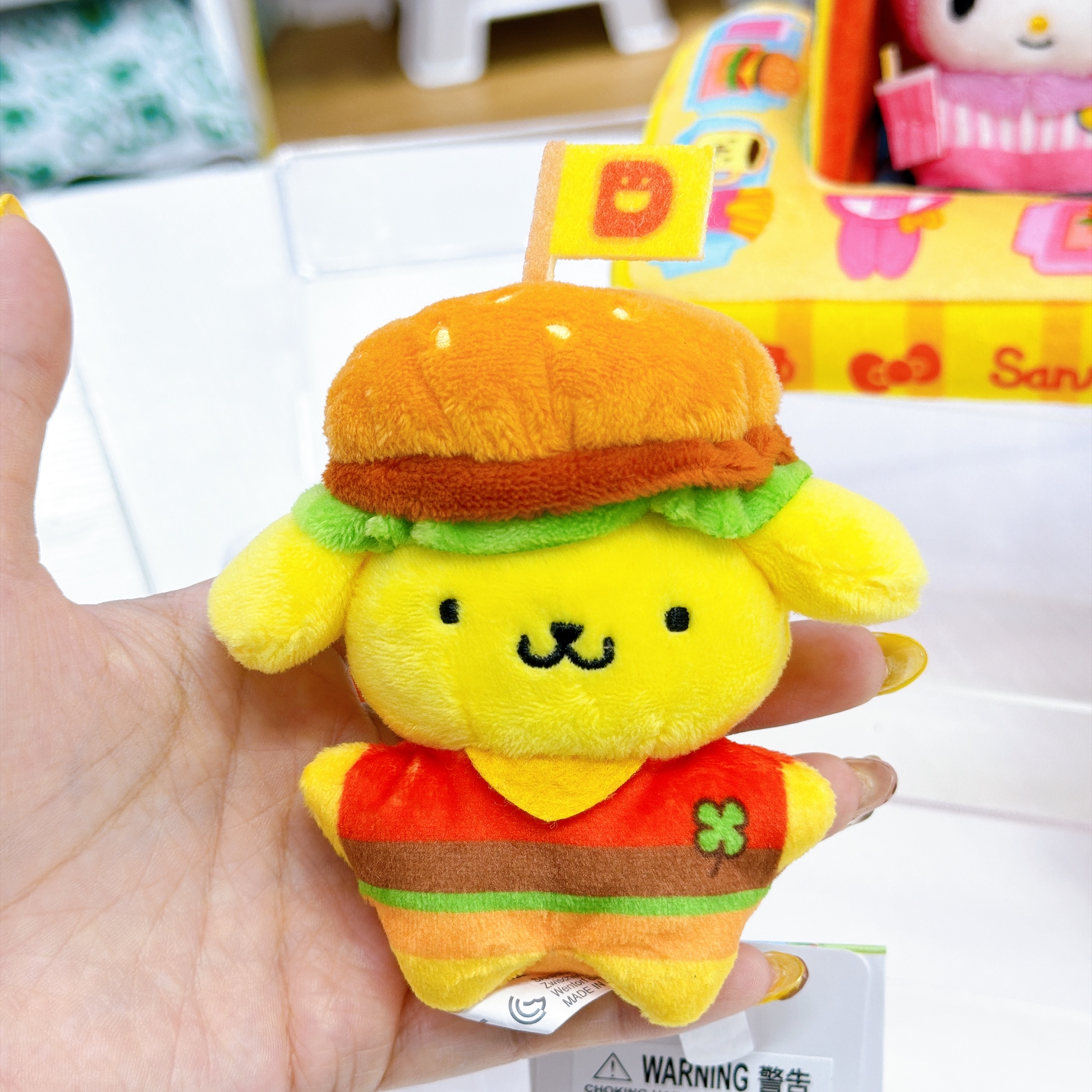 日本直送sanrio 漢堡包系列5cm公仔/公仔屋