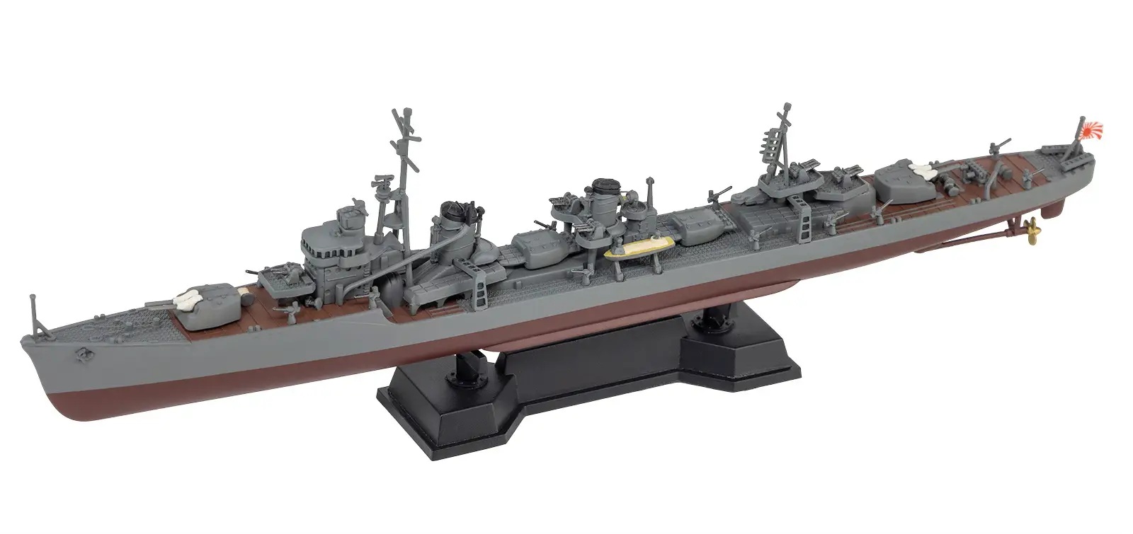 IJN Destroyer YUKIKAZE 1941/1945 (Includes Flag, Flagpole, And Ship Name Plate Etching Parts)