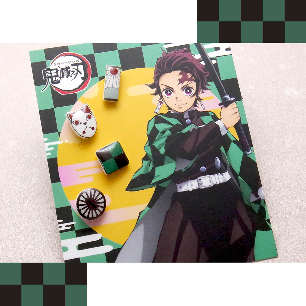 📦訂購 台灣限定 STORY 故事銀飾 鬼滅之刃造型 炭治郎款 耳環