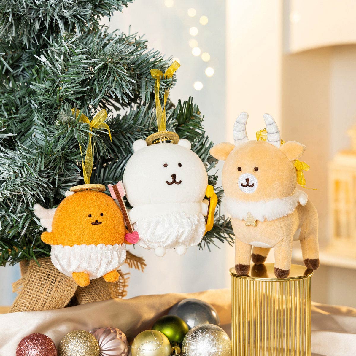 日本 nagano market joke bear 天使款 公仔吊飾