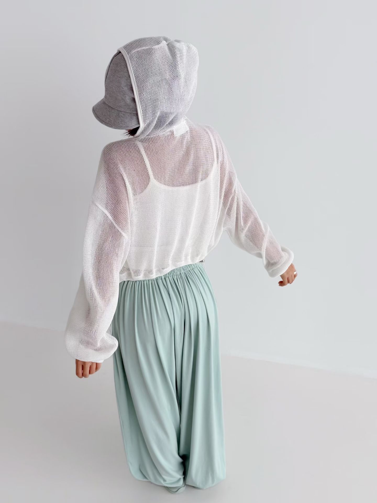 🇰🇷韓國女裝 | Mesh Hoodie zip up outer