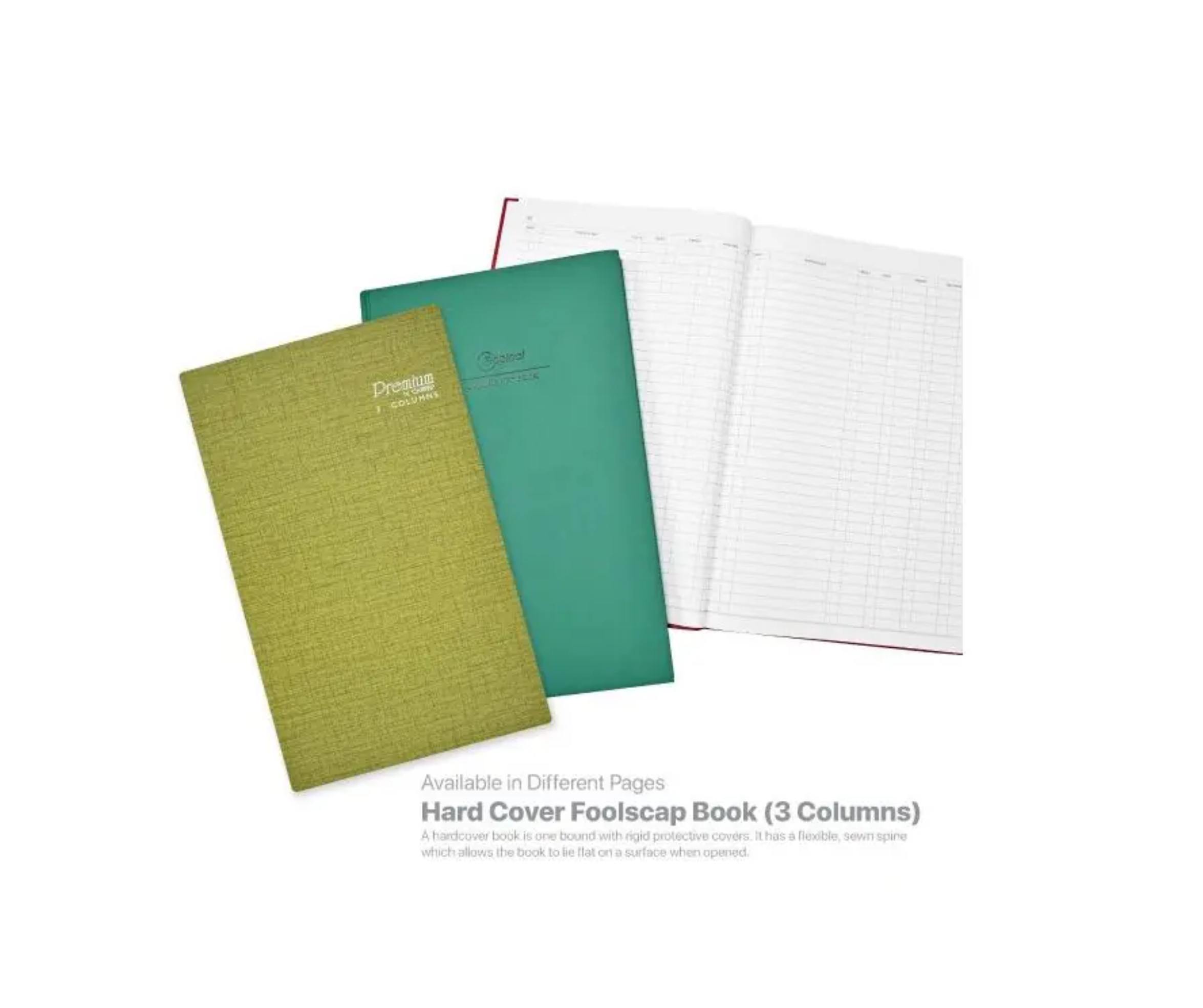 Hard Cover Foolscap Book (3 Columns)