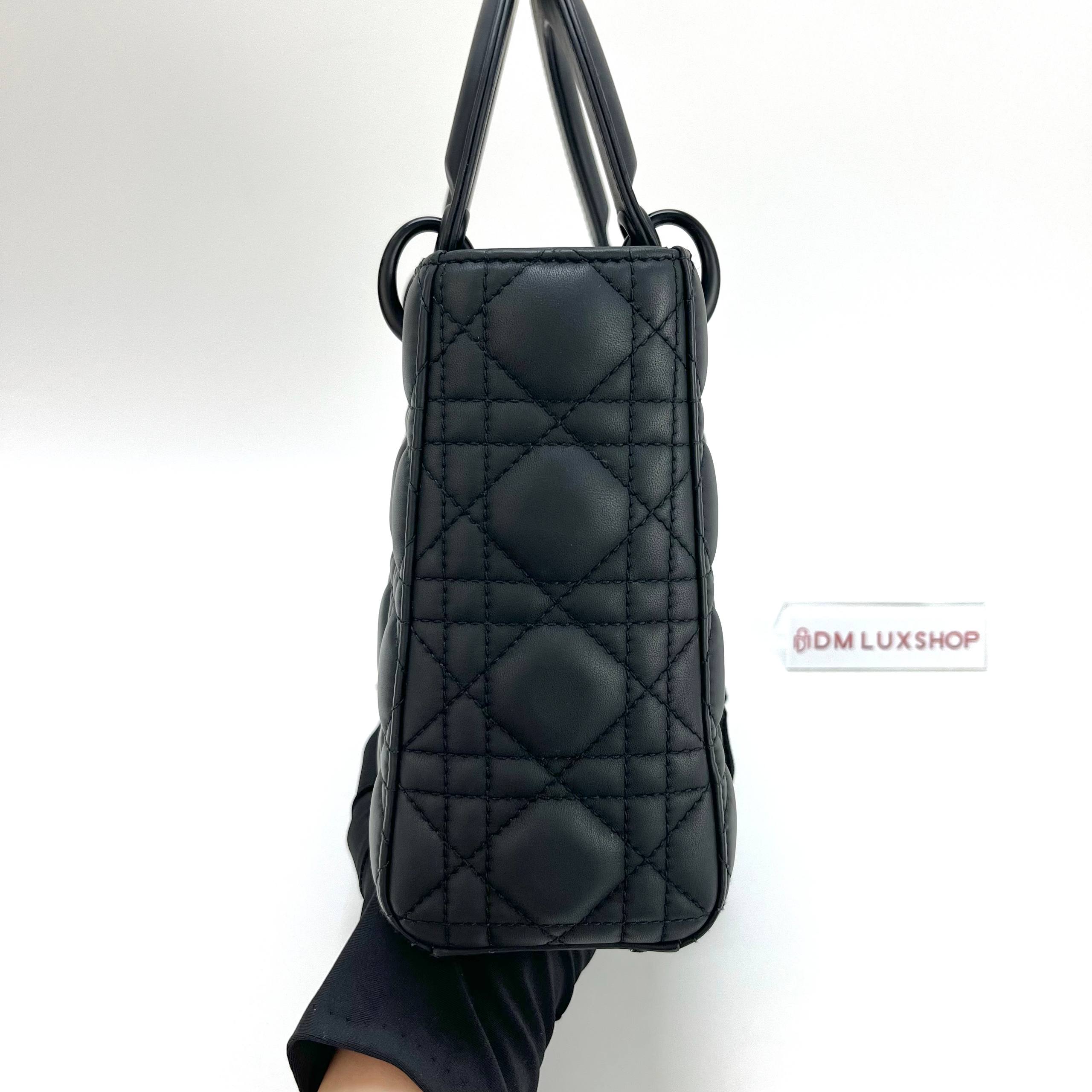Dior Black Ultramatte Small Lady Dior