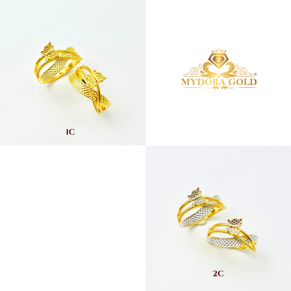MYDORA Cincin Silang Butterfly Grace (5G) l EMAS 916/22K