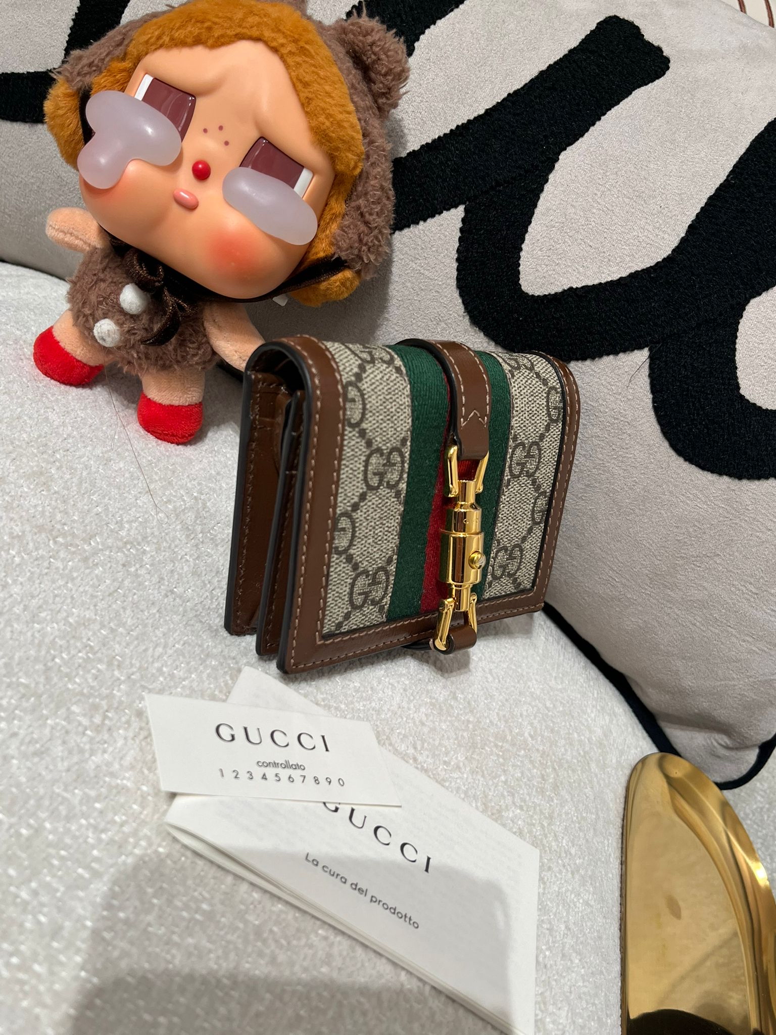 GUCCI Jackie 1961 WALLET 645536 100%Authentic,95%new  ✅box