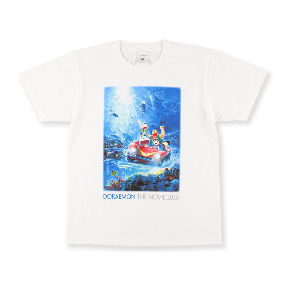 [訂購] 多啦A夢 Tshirt Doraemon 白色(新大雄的海底鬼岩城)