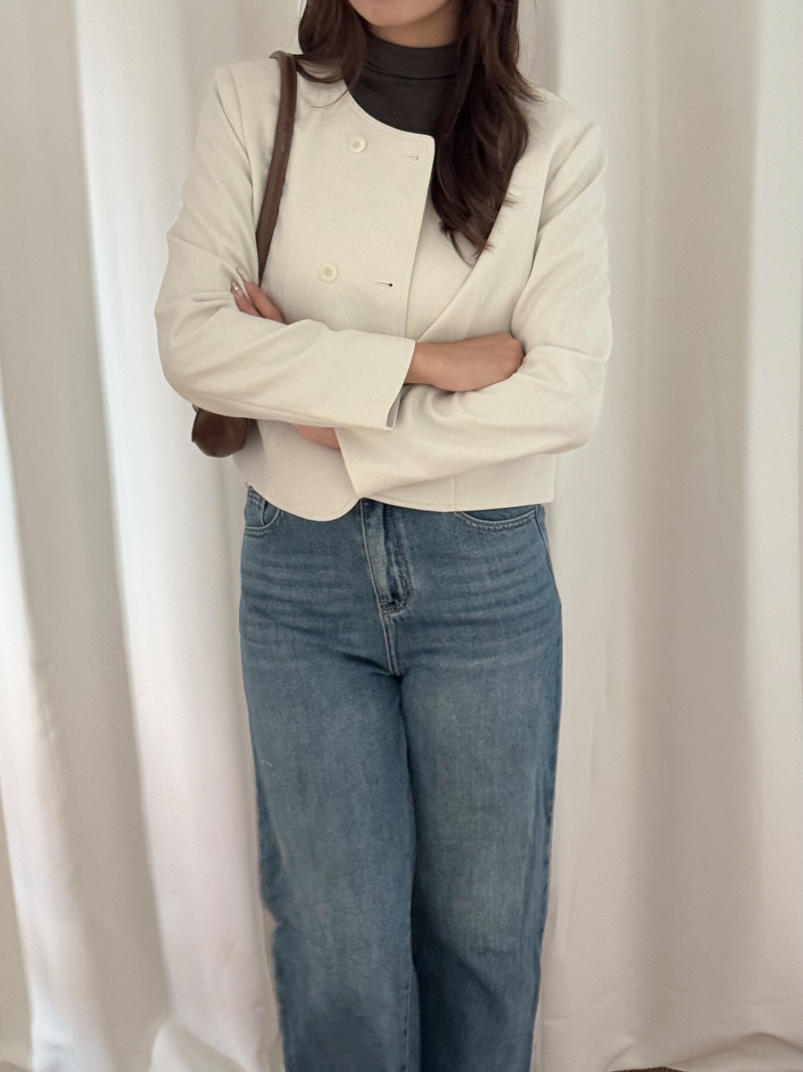 極簡氣質西裝短外套(兩色入)
