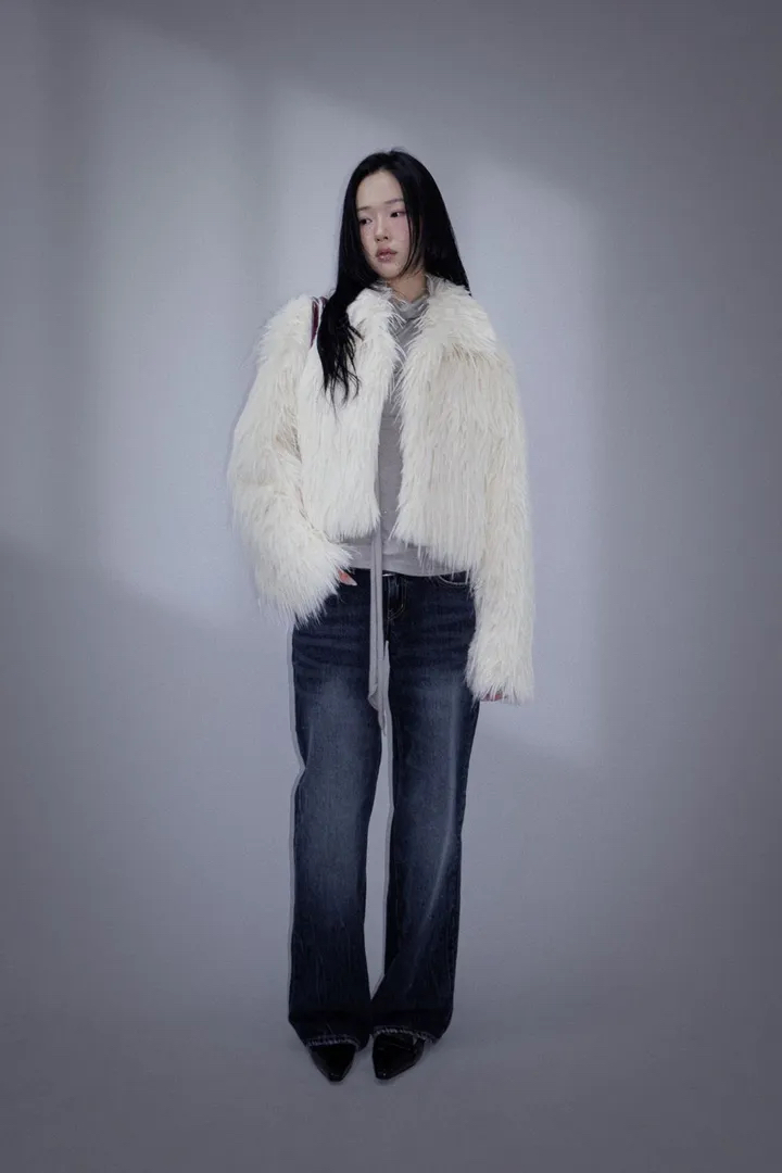 Low-Rise Washed Denim