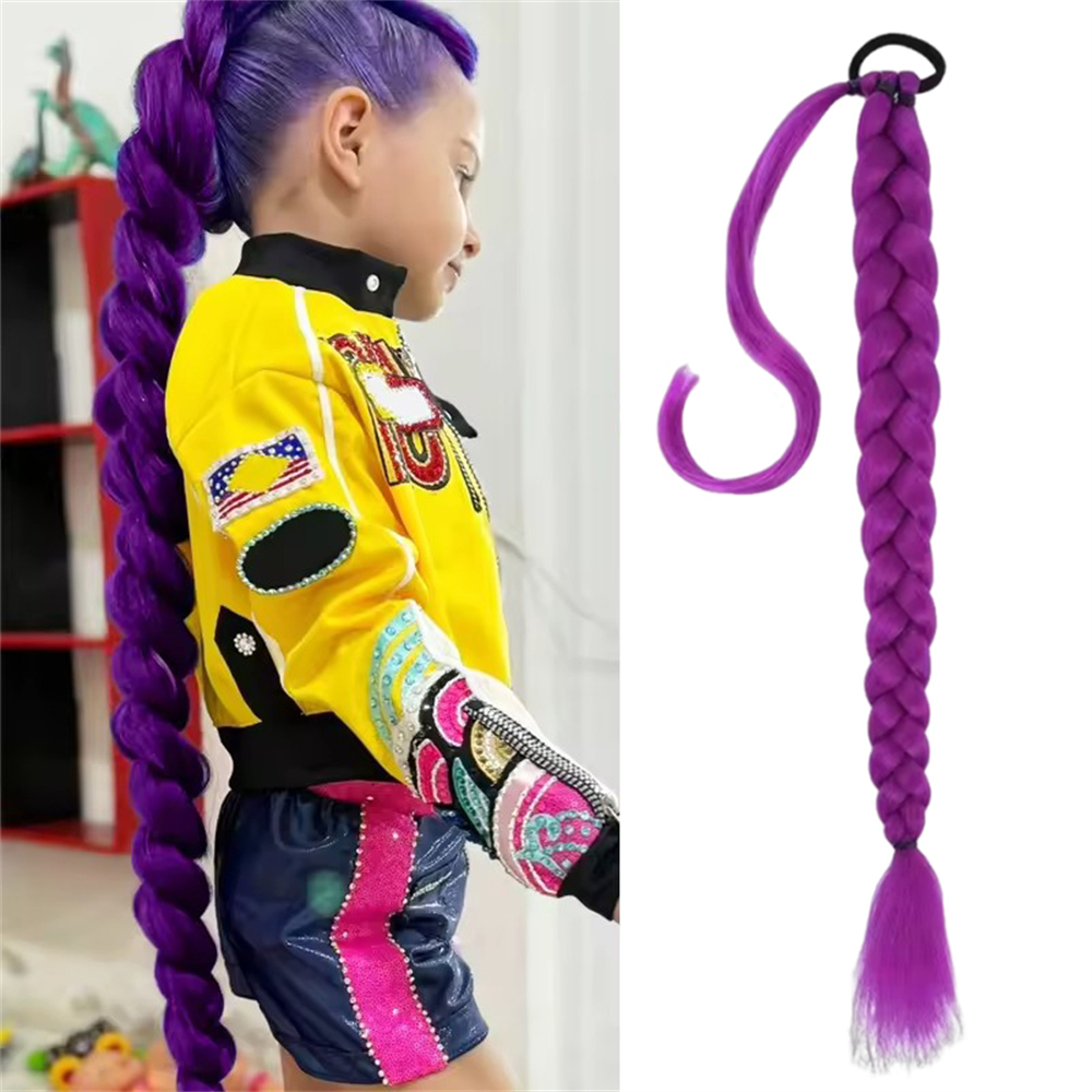 馬尾辮假髮 紫色 26英吋 UB0247