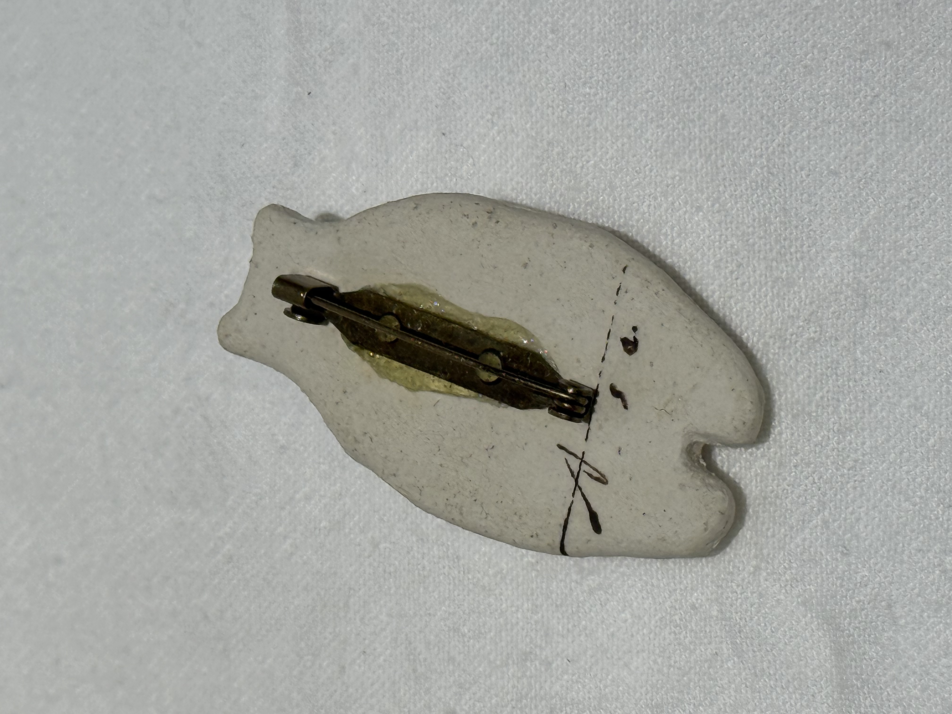 岡村朝子 白熊 胸針 插畫胸針 