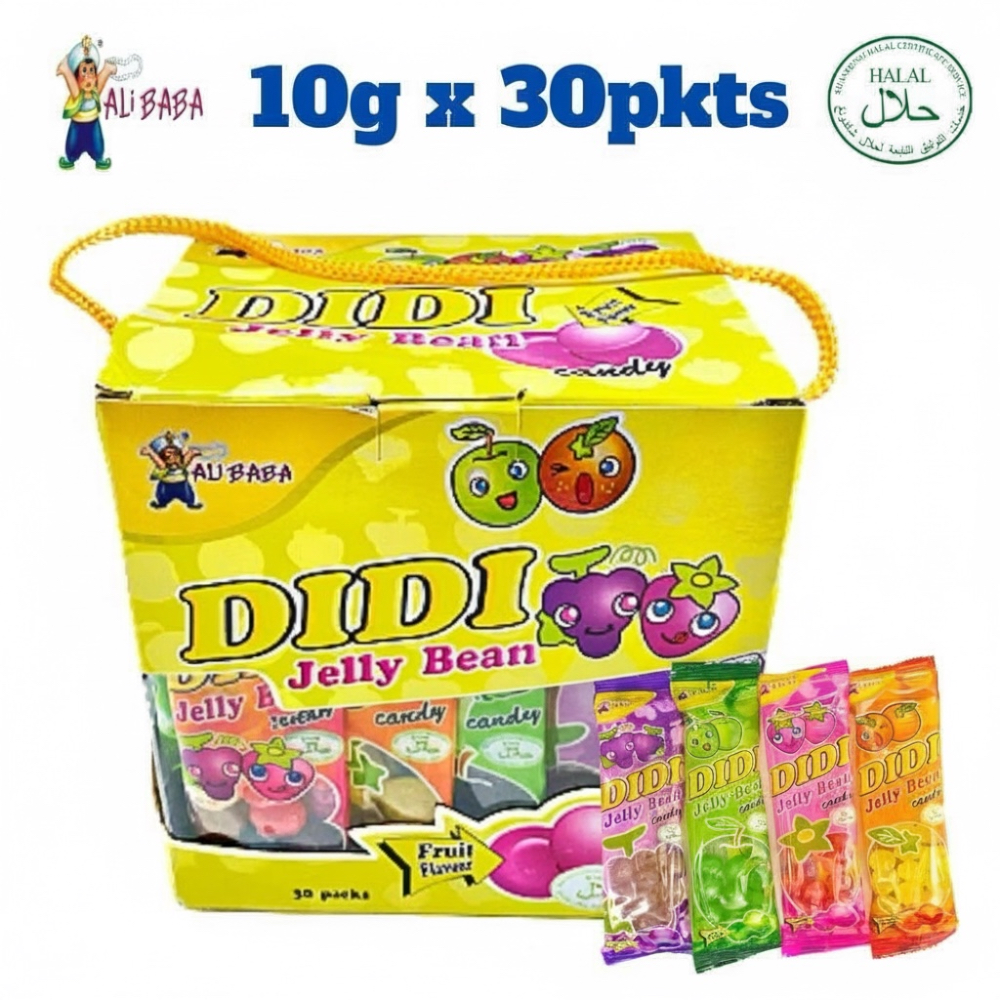 30pcs Didi Jelly Bean chewy fruit candy individual pkt