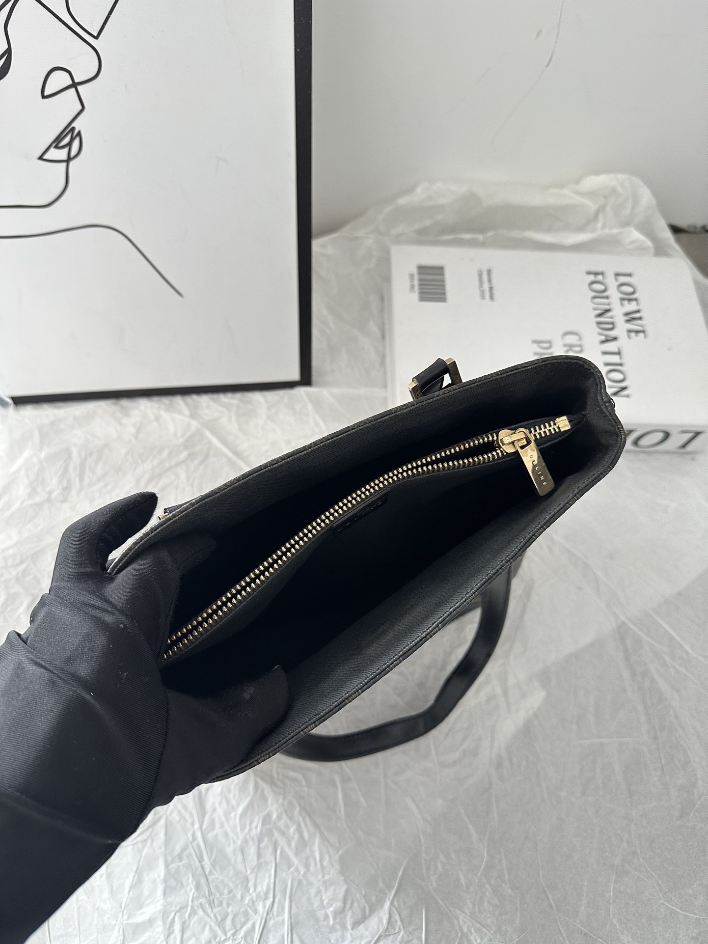 【預訂貨品】Celine黑花tote bag