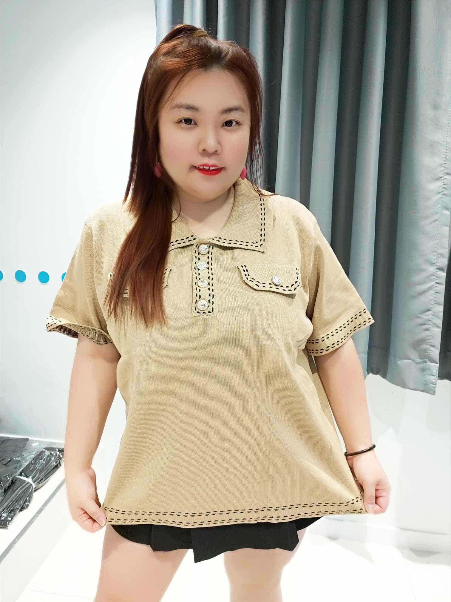 ENC12 DSE19 边拼设计款针织上衣