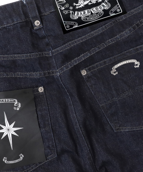 Viper 301 Semi-Curved Pants - Blue Denim - 바이퍼 301 세미 커브드 팬츠 - 블루데님