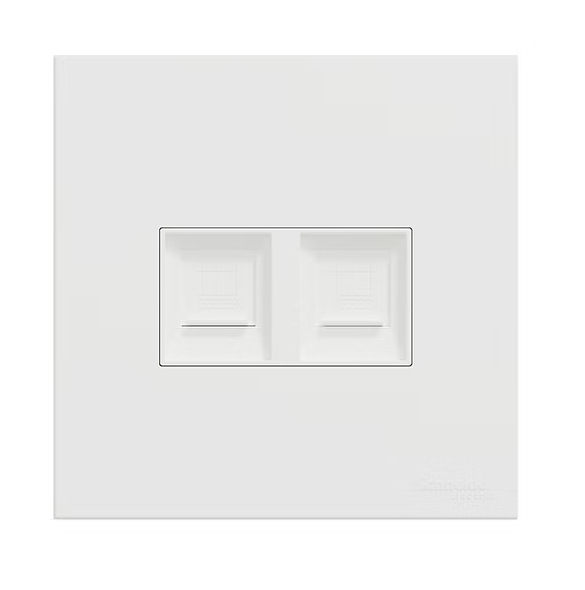 施耐德 奐然AvatarOn C 白 CAT3電話+CAT5E數據插座