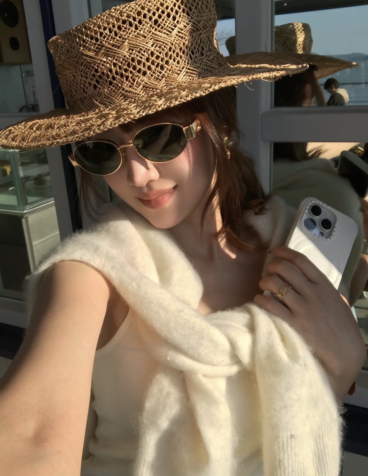 現貨到😍😍補貨!  快閃優惠⚡️ Celine 爆款 金框太陽眼鏡 附送啡色眼鏡袋 放到電話!
